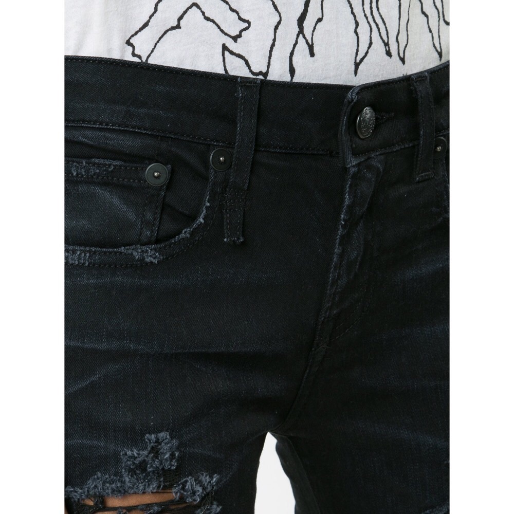 Black Patch R13 Alison Skinny Ripped Punk Jeans - Picture 6 of 6